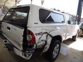 2015 Toyota Tacoma SR5 White Extended Cab 4.0L AT 2WD #Z24681
